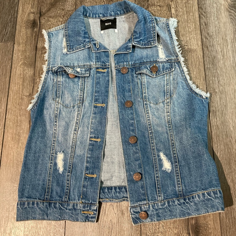 Perfect condition sleeveless denim vest